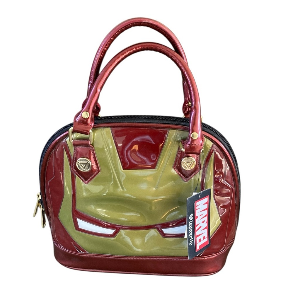 Marvel Loungefly Iron Man Patent Mini Satchel New with Tags